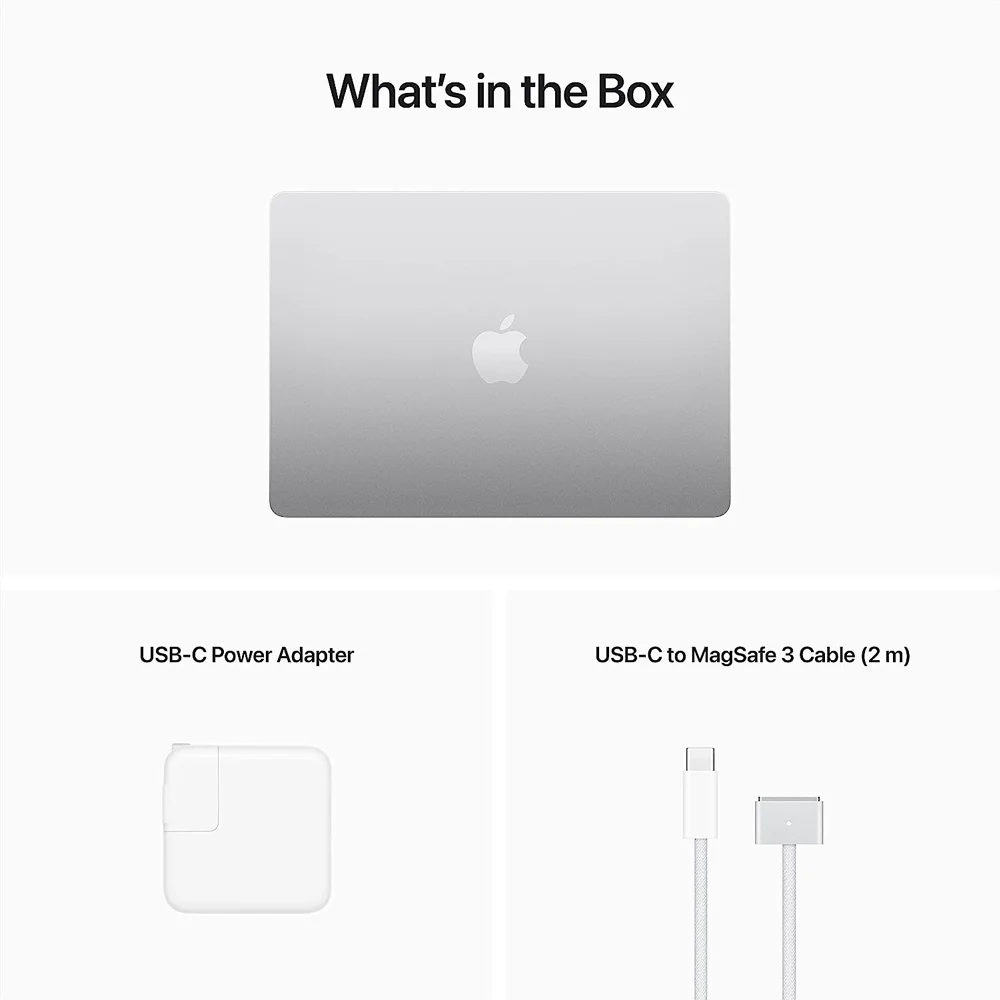 MacBook Air Laptop with M2 chip: 13.6-inch Liquid Retina Display, 256GB SSD - Silver, 16GB
